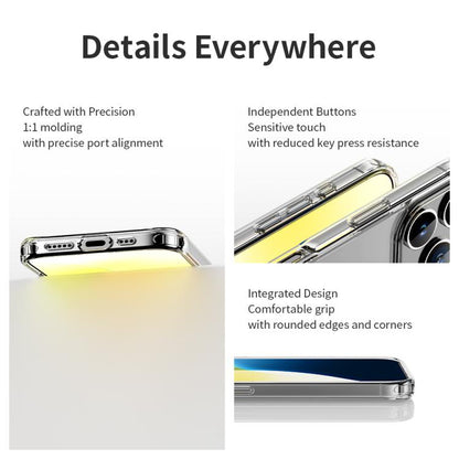 For iPhone 16 Plus ROCK Pure Series Clear PC Hybrid TPU Phone Case(Transparent) by ROCK