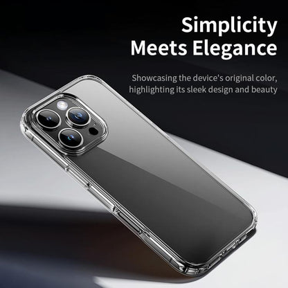 For iPhone 16 Pro ROCK Pure Series Clear PC Hybrid TPU Phone Case(Transparent) by ROCK