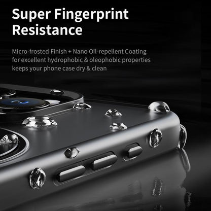 For iPhone 16 Pro Max ROCK YouDun Series Skin Feel Rotating MagSafe Holder PC Hybrid TPU Phone Case(Grey) by ROCK