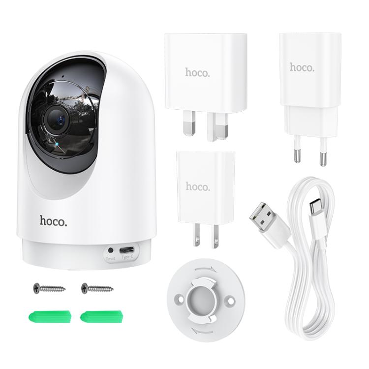 hoco D1 3MP 2.4G WiFi Indoor PTZ HD Camera(EU Plug) by hoco