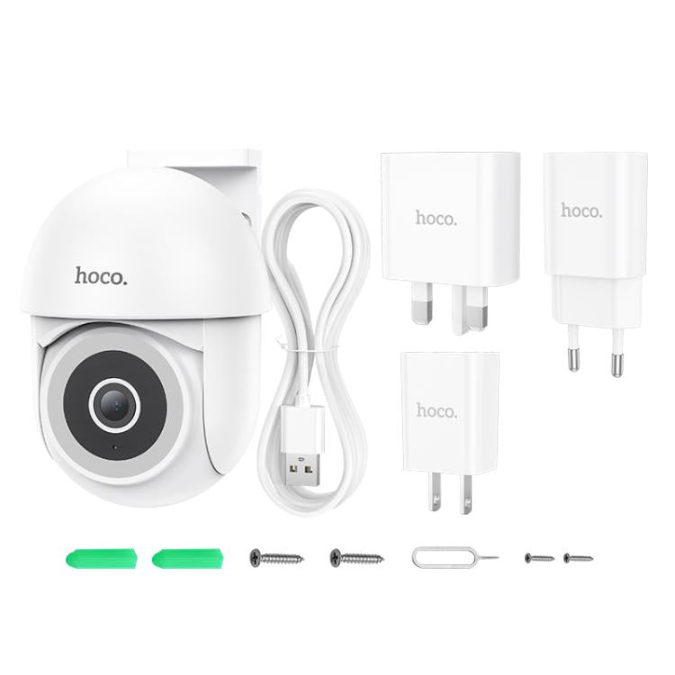 hoco D2 3MP 2.4G WiFi IP65 Outdoor PTZ HD Camera(UK Plug) by hoco