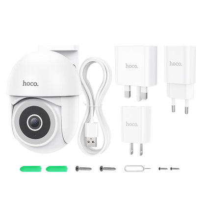 hoco D2 3MP 2.4G WiFi IP65 Outdoor PTZ HD Camera(EU Plug) by hoco