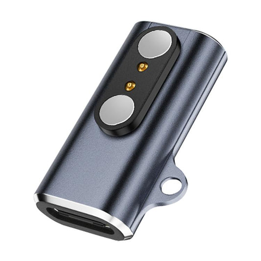 Smart Watch / Bone Conduction Earphone USB-C / Type-C Interface Adapter Converter, Type:2 Pin 2.8mm(Black) by bashfashion