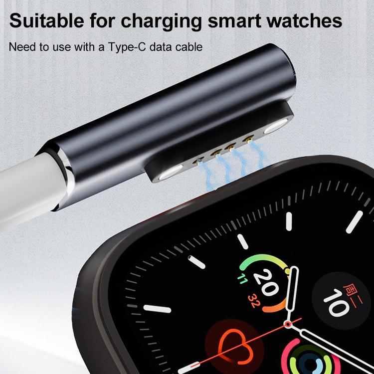 Smart Watch / Bone Conduction Earphone USB-C / Type-C Interface Adapter Converter, Type:2 Pin 2.8mm(Black) by bashfashion