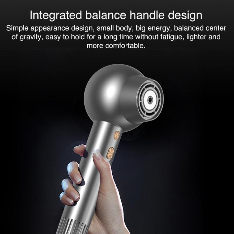 WG-F01 LED Digital Display Smart Frequency Conversion Negative Ion High Speed Hair Dryer, EU Plug(Gray) by bashfashion