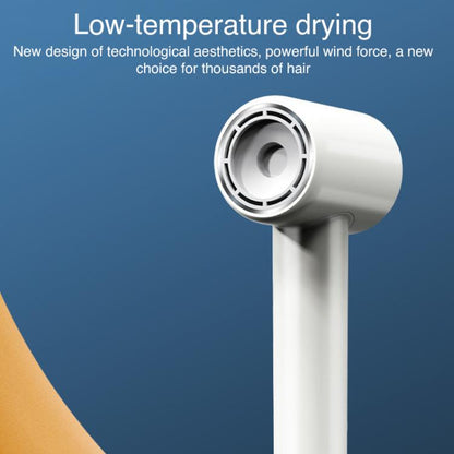 WG-F02 LED Digital Display High Speed Negative Ion Hair Dryer, UK Plug(White) by bashfashion