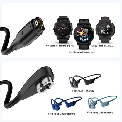 2 in 1 Earphone & Smart Watch Charging Adapter Cable for Shokz & Garmin, Interface:Type-C by bashfashion