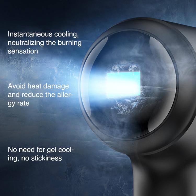 AF-101 Home Milk Light DPL Freezing Point Photon Skin Rejuvenation Device, EU Plug(Black) by bashfashion