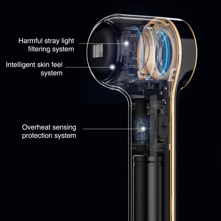 AF-101 Home Milk Light DPL Freezing Point Photon Skin Rejuvenation Device, EU Plug(Black) by bashfashion