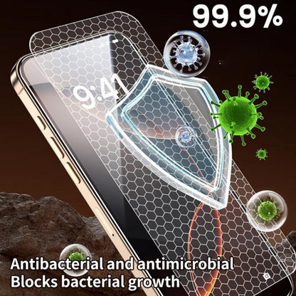 For iPhone 16 Pro Max Easy Install Box Dust-Free Privacy Tempered Glass Film by bashfashion