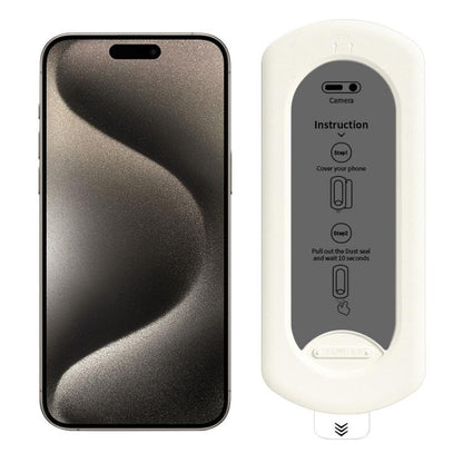 For iPhone 15 Pro Max Easy Install Box Dust-Free Privacy Tempered Glass Film by bashfashion