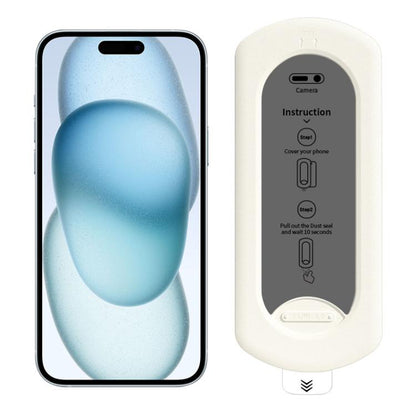 For iPhone 15 Plus Easy Install Box Dust-Free Privacy Tempered Glass Film by bashfashion