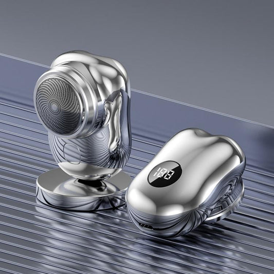 WG-P10X Portable Rechargeable LED Digital Display Electric Shaver(Silver) by bashfashion