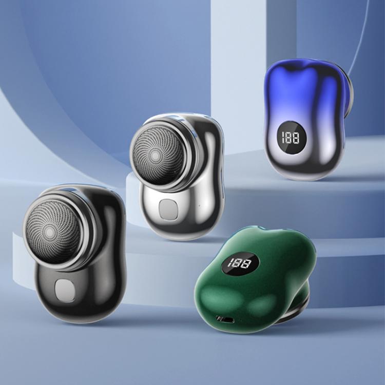 WG-P10X Portable Rechargeable LED Digital Display Electric Shaver(Silver) by bashfashion