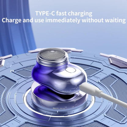 WG-P10X Portable Rechargeable LED Digital Display Electric Shaver(Gradient Blue) by bashfashion