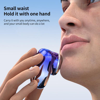 WG-P10X Portable Rechargeable LED Digital Display Electric Shaver(Gradient Blue) by bashfashion