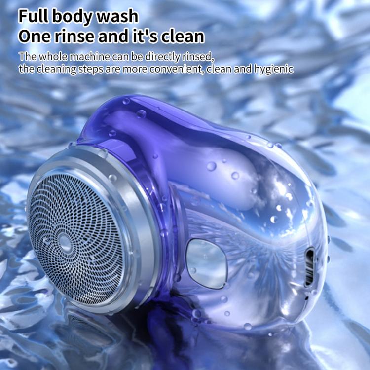 WG-P10X Portable Rechargeable LED Digital Display Electric Shaver(Gradient Blue) by bashfashion