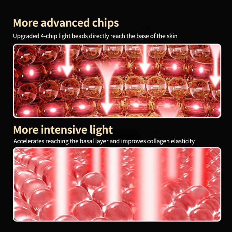 WG-B-M03 Vibration Massage Photon Mask Photon Rejuvenation Facial Beauty Device, US Plug(Black) by bashfashion