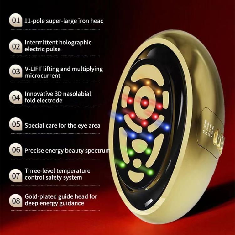 WG-CY00-7 12-pole Large Iron Style RF Skin Rejuvenation Beauty Instrument(Gold) by bashfashion