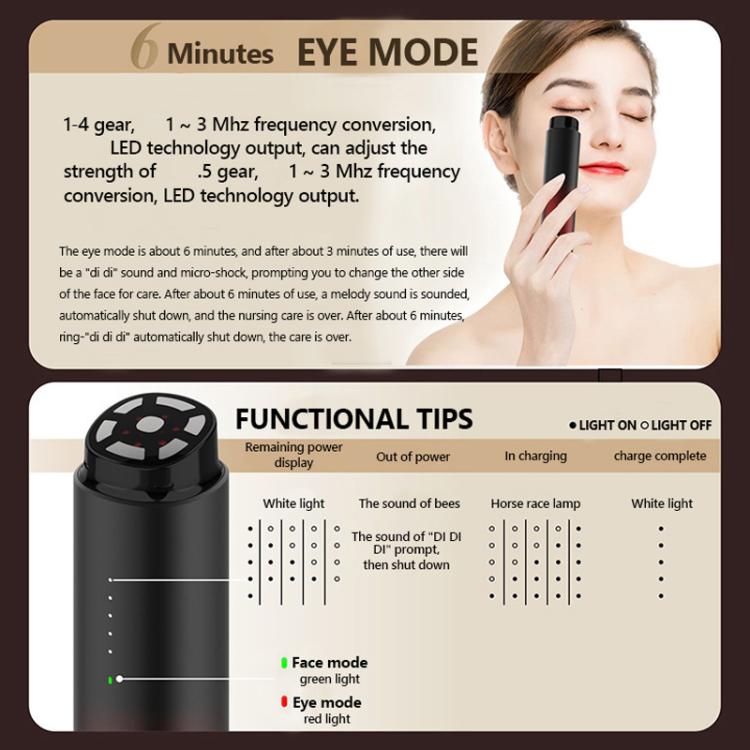 L3007 Frequency Conversion Microcurrent Photon Skin Rejuvenation RF Beauty Instrument(Gradient Color) by bashfashion