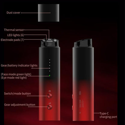 L3007 Frequency Conversion Microcurrent Photon Skin Rejuvenation RF Beauty Instrument(Gradient Color) by bashfashion