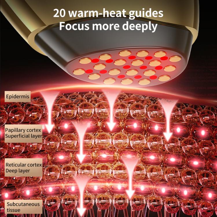 WG-SP-MS1135 EMS Collagen Cannon Essence Introducer Photon Skin Rejuvenation RF Beauty Device(Gold) by bashfashion