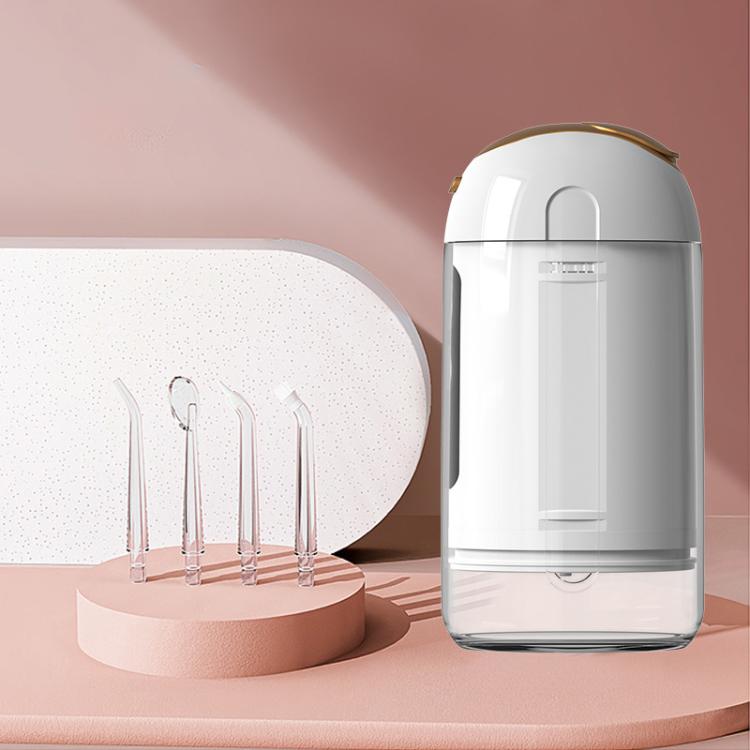 FY-B302 Smart Oral Teeth Irrigator Portable Retractable Electric Water Flosser, 200ml Water Tank(White) by bashfashion