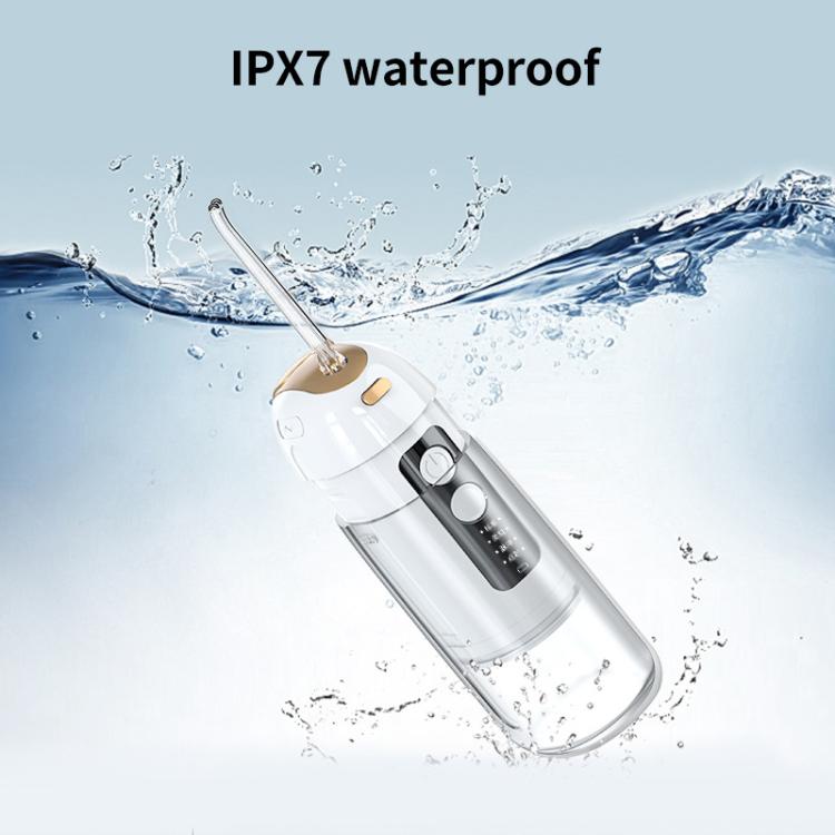FY-B302 Smart Oral Teeth Irrigator Portable Retractable Electric Water Flosser, 200ml Water Tank(White) by bashfashion