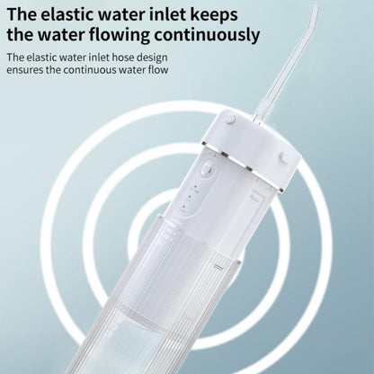 WF-B309 Retractable Electric Water Flosser Portable Oral Irrigator, 190ml Water Tank(White) by bashfashion