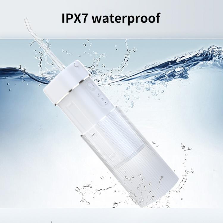 WF-B309 Retractable Electric Water Flosser Portable Oral Irrigator, 190ml Water Tank(White) by bashfashion