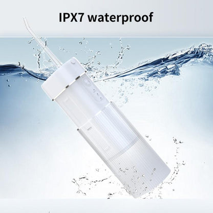 WF-B309 Retractable Electric Water Flosser Portable Oral Irrigator, 190ml Water Tank(White) by bashfashion