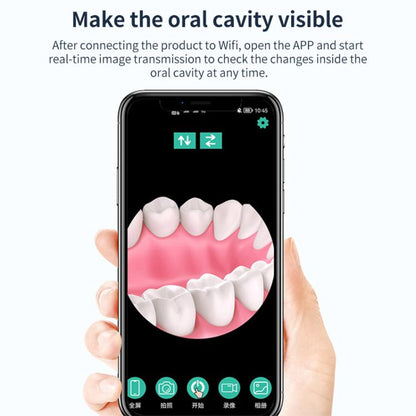 FY-B800 Visual Oral Observation Instrument Wireless WiFi HD Oral Endoscope(Black) by bashfashion