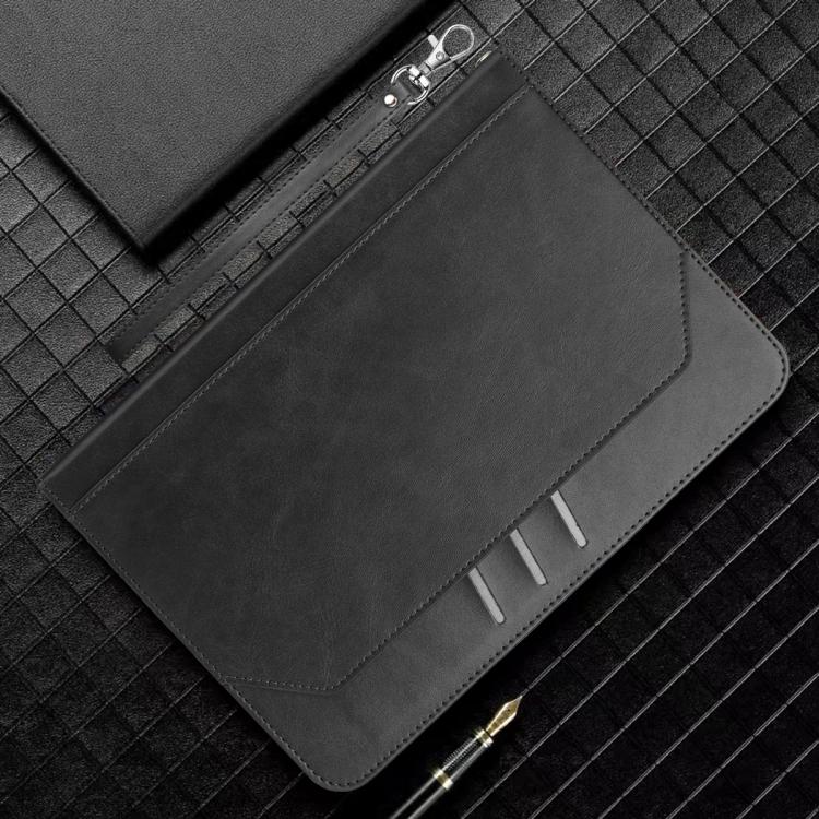 For Samsung Galaxy Tab A11 / A9 Multifunctional Wristband Leather Tablet Case(Black) by bashfashion