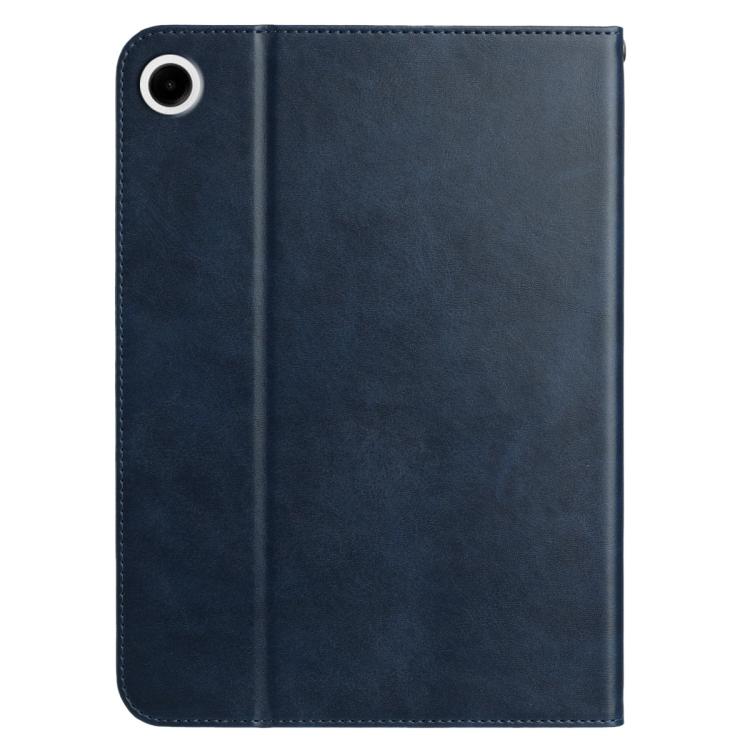 For Samsung Galaxy Tab A11 / A9 Multifunctional Wristband Leather Tablet Case(Dark Blue) by bashfashion