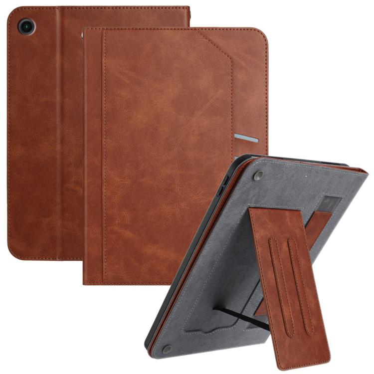For Samsung Galaxy Tab A11+ / A9+ Multifunctional Wristband Leather Tablet Case(Brown) by bashfashion