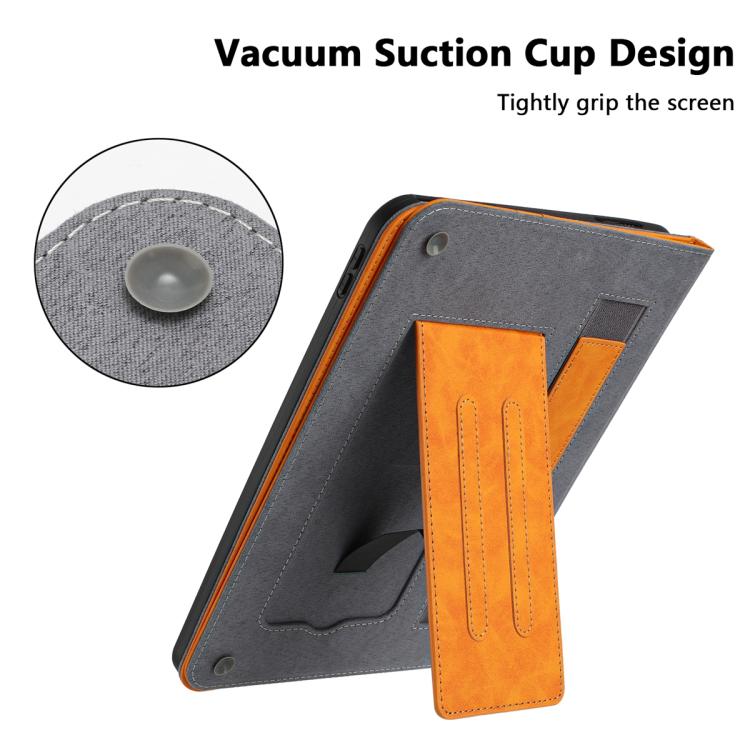 For Samsung Galaxy Tab A11+ / A9+ Multifunctional Wristband Leather Tablet Case(Yellow) by bashfashion