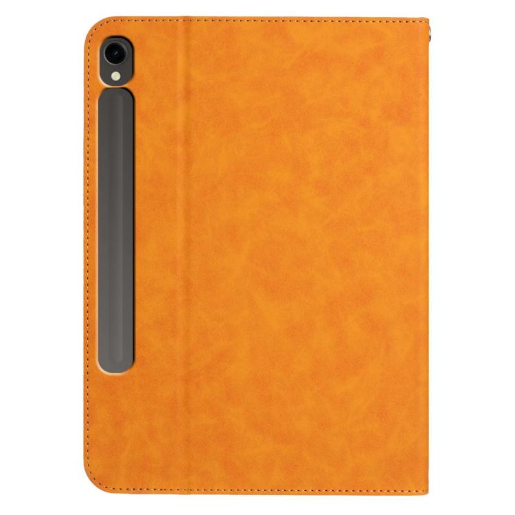 For Samsung Galaxy Tab S10 / S10 FE Multifunctional Wristband Leather Tablet Case(Yellow) by bashfashion