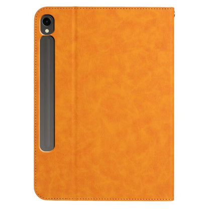 For Samsung Galaxy Tab S10 / S10 FE Multifunctional Wristband Leather Tablet Case(Yellow) by bashfashion