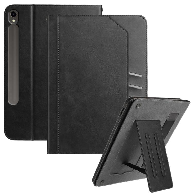 For Samsung Galaxy Tab S10 / S10 FE Multifunctional Wristband Leather Tablet Case(Black) by bashfashion