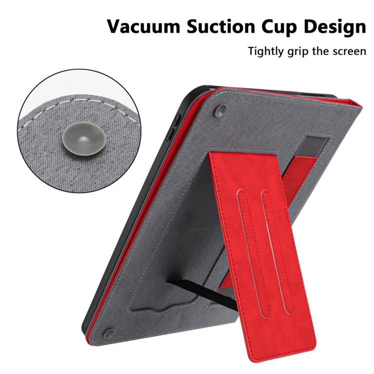 For Samsung Galaxy Tab S10 / S10 FE Multifunctional Wristband Leather Tablet Case(Red) by bashfashion