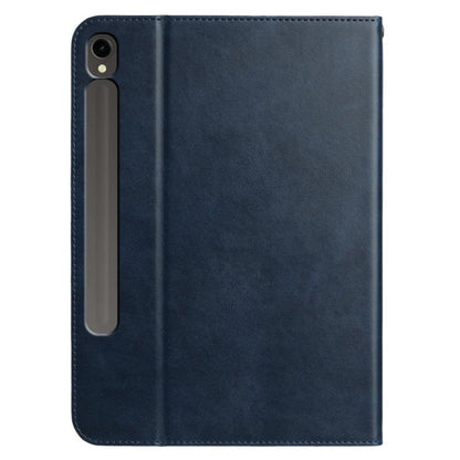 For Samsung Galaxy Tab S10 / S10 FE Multifunctional Wristband Leather Tablet Case(Dark Blue) by bashfashion