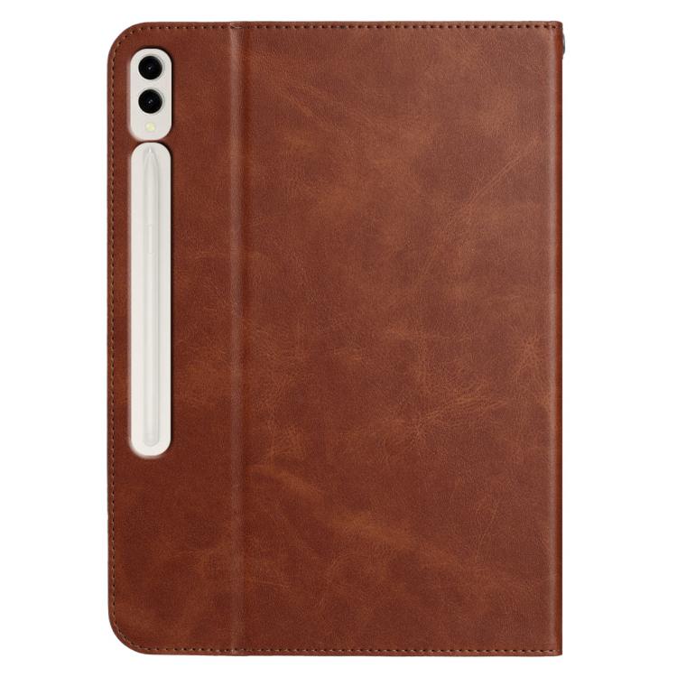 For Samsung Galaxy Tab S10+ / S9+ Multifunctional Wristband Leather Tablet Case(Brown) by bashfashion