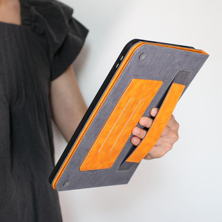 For Samsung Galaxy Tab S10+ / S9+ Multifunctional Wristband Leather Tablet Case(Yellow) by bashfashion