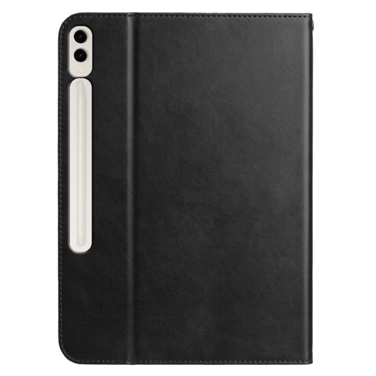For Samsung Galaxy Tab S10+ / S9+ Multifunctional Wristband Leather Tablet Case(Black) by bashfashion