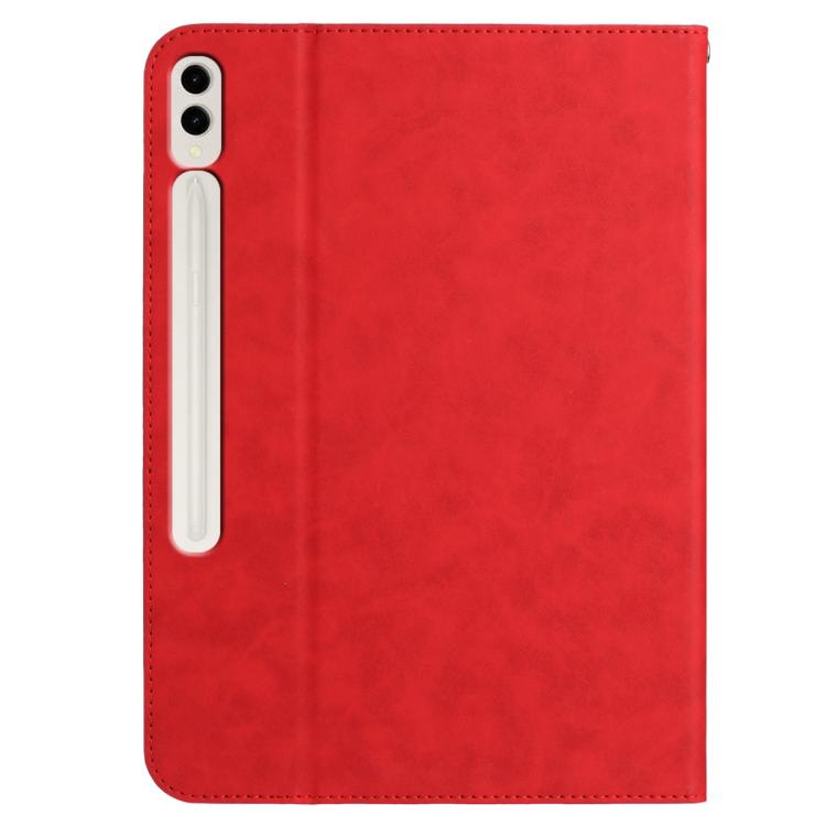 For Samsung Galaxy Tab S10+ / S9+ Multifunctional Wristband Leather Tablet Case(Red) by bashfashion