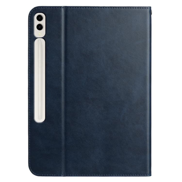 For Samsung Galaxy Tab S10+ / S9+ Multifunctional Wristband Leather Tablet Case(Dark Blue) by bashfashion