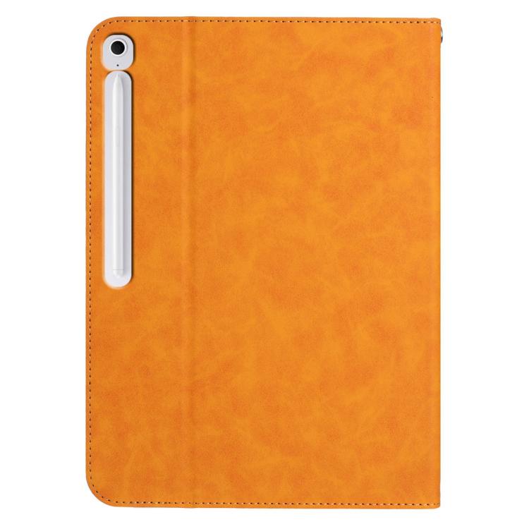 For Samsung Galaxy Tab S10 FE+ Multifunctional Wristband Leather Tablet Case(Yellow) by bashfashion