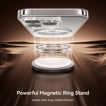 For iPhone 16 Pro JOYROOM JR-16JL6 Ultra-Thin Magnetic Phone Case with 360 Rotatable Ring(Blue) by JOYROOM