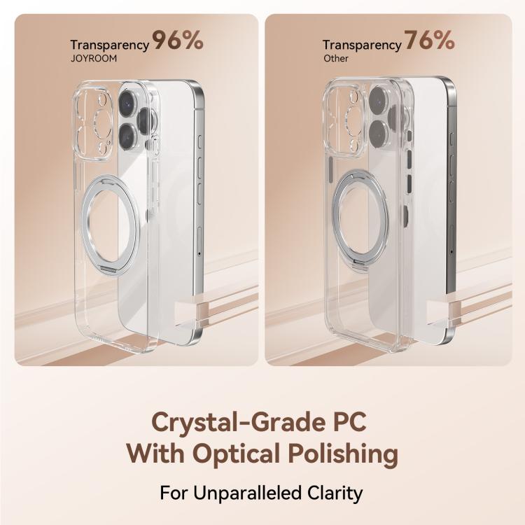 For iPhone 16 Pro JOYROOM JR-16JL6 Ultra-Thin Magnetic Phone Case with 360 Rotatable Ring(Blue) by JOYROOM