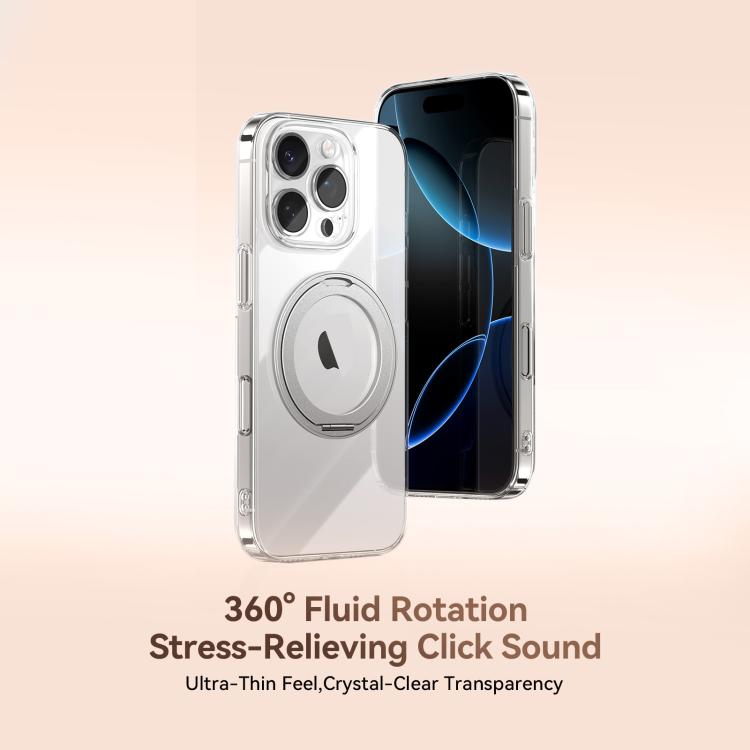 For iPhone 16 Pro JOYROOM JR-16JL6 Ultra-Thin Magnetic Phone Case with 360 Rotatable Ring(Blue) by JOYROOM